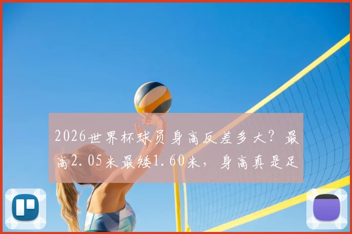 2026世界杯球员身高反差多大？最高2.05米最矮1.60米，身高真是足球赛场上的决定因素吗？